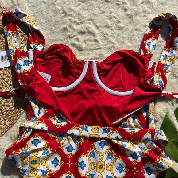 WeWoreWhat Vintage Danielle Belted One Piece Swimsuit - Picture 5 of 14
